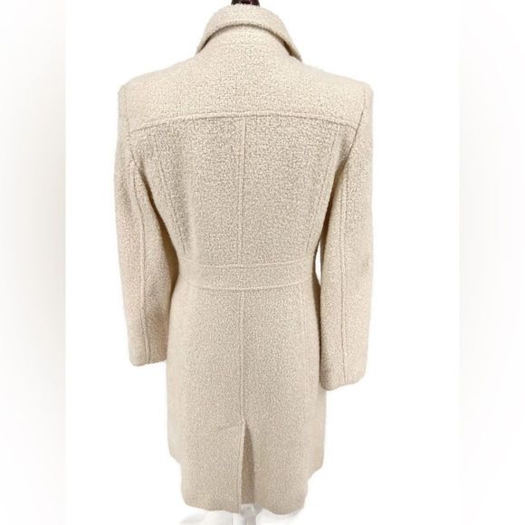 MixIt Vintage Wool Blend Knee Length Cream Coat Sz S - Picture 5 of 10